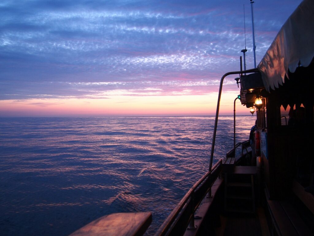 a boat on the water