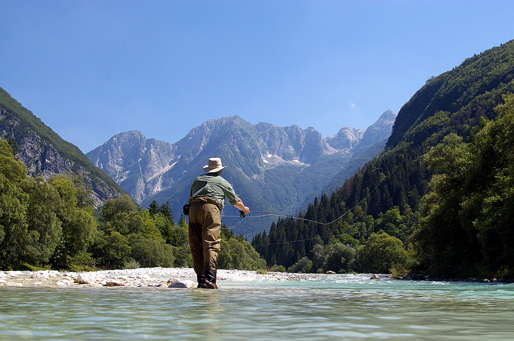 Fly fishing Slovenia Soca river