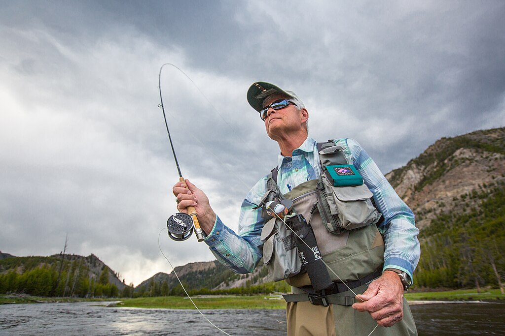 Fly fishing on the Madison River.