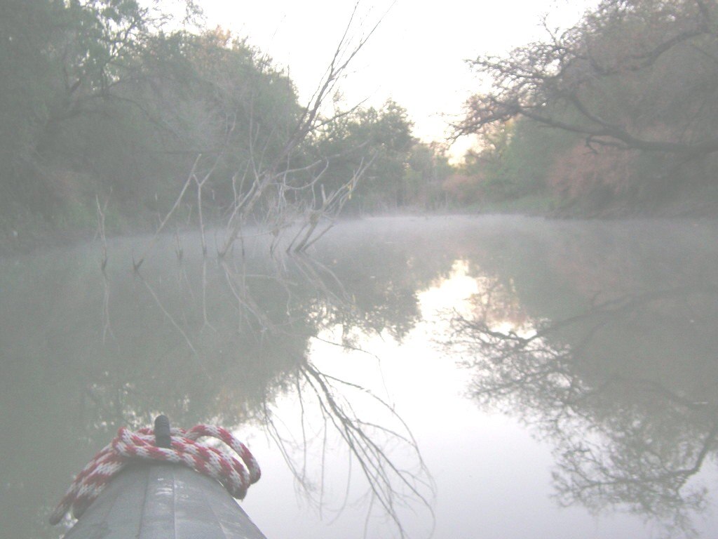Frio River channel, back end of Choke Canyon Reservoir.