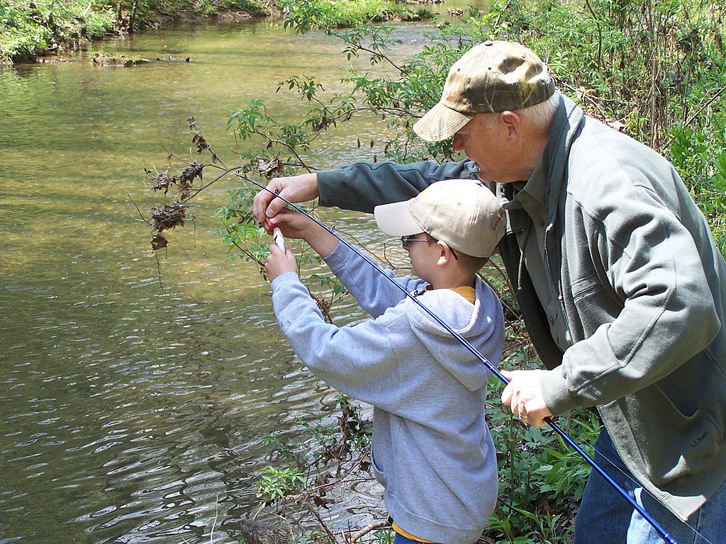 Kids Fishing Day 2007, Natural Tunnel State Park, Virginia, USA; ethical angling