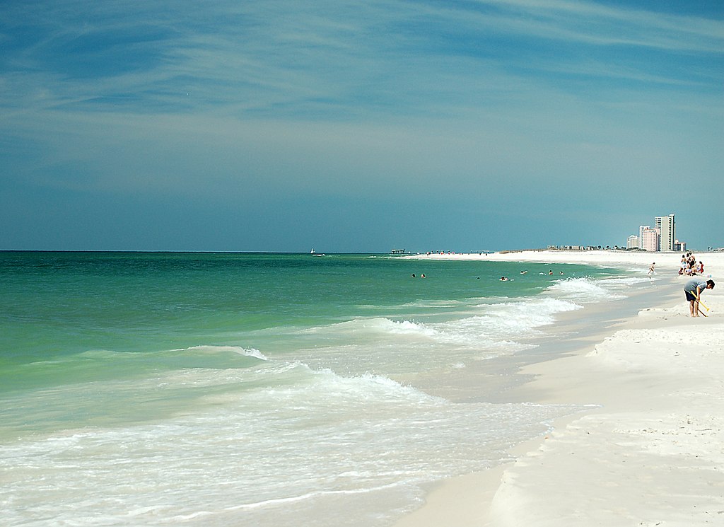 Gulf of Mexico at Gulf State Park, Alabama, USA