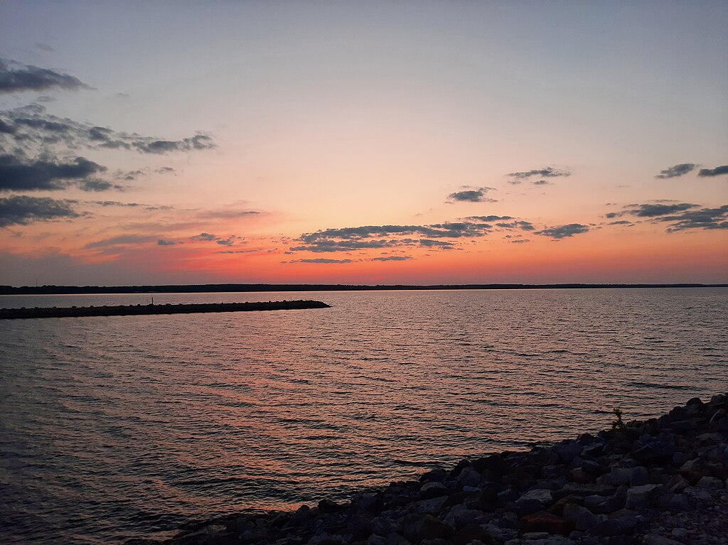 Rend Lake, taken near the Rend Lake Dam, and on towards the southeast corner of the lake. best fishing lakes midwest