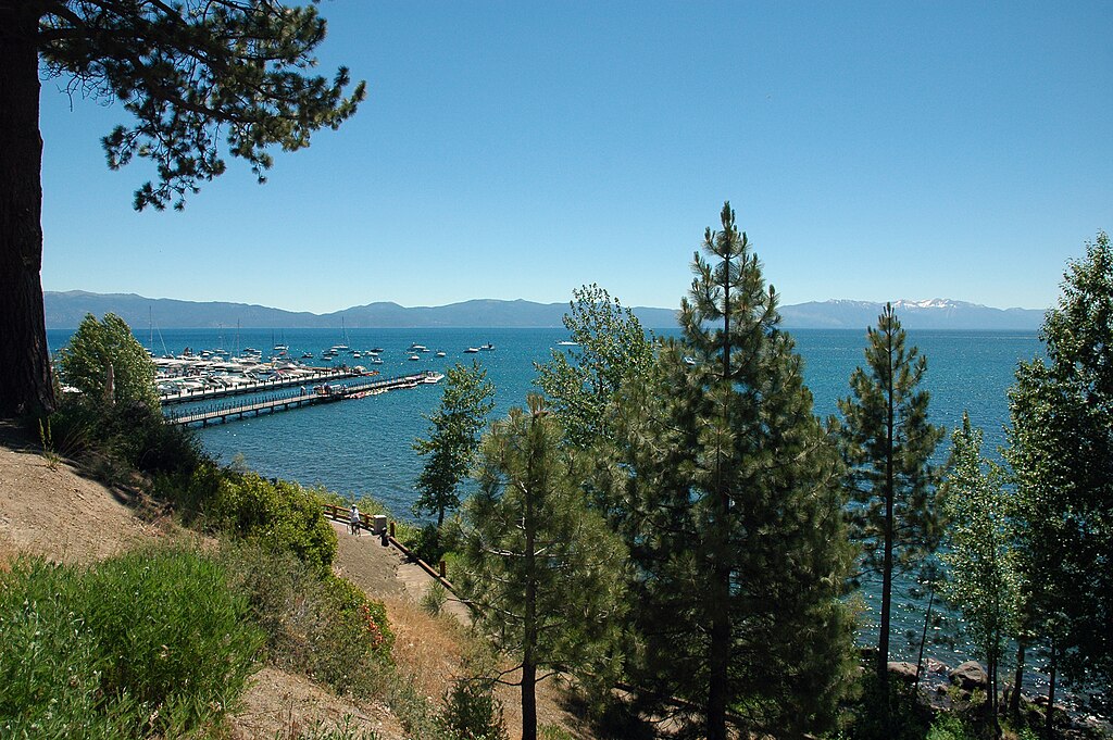 View over Lake Tahoe from Tahoe City
