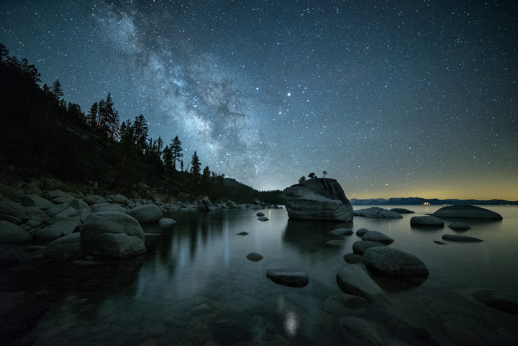 Lake Tahoe's Bonsai Rock & Milky Way