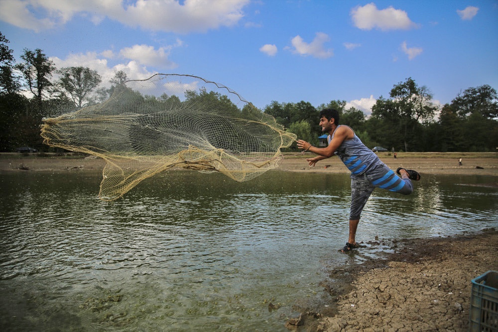 Alandan Lake is the name of a natural lake with Quaternary age in Eldanan village, Chahardange district of Sari.
