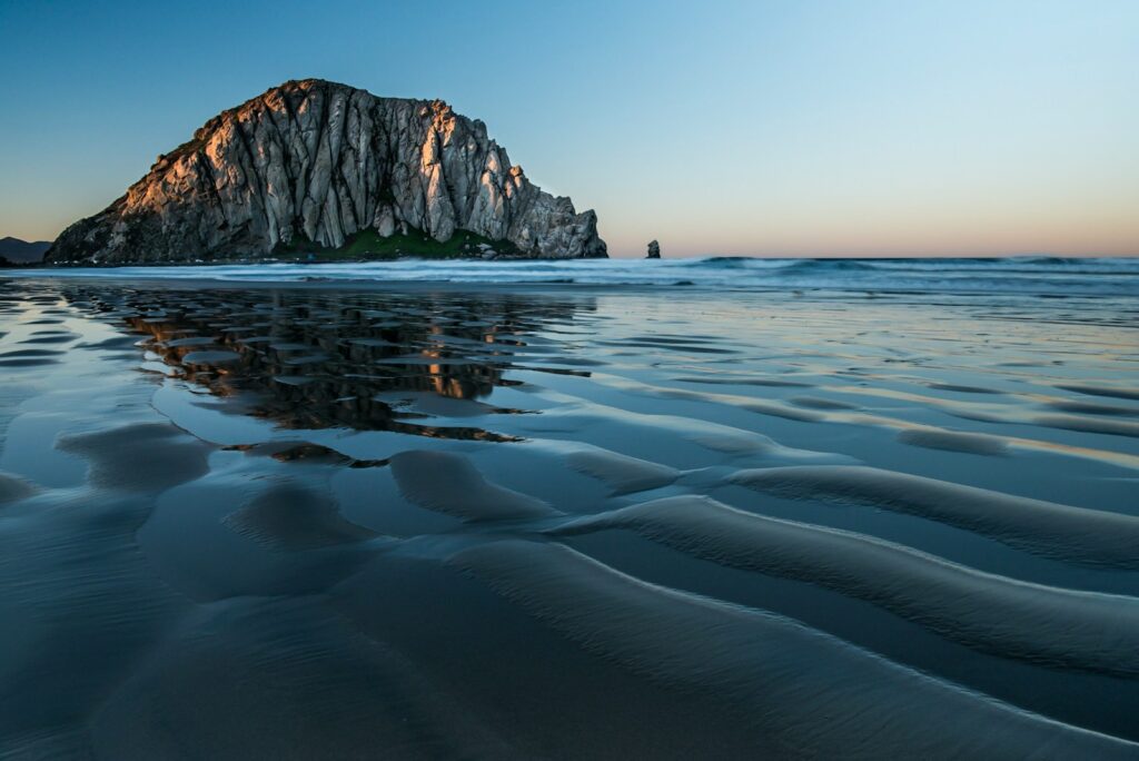 Morro Rock at Morro Bay.