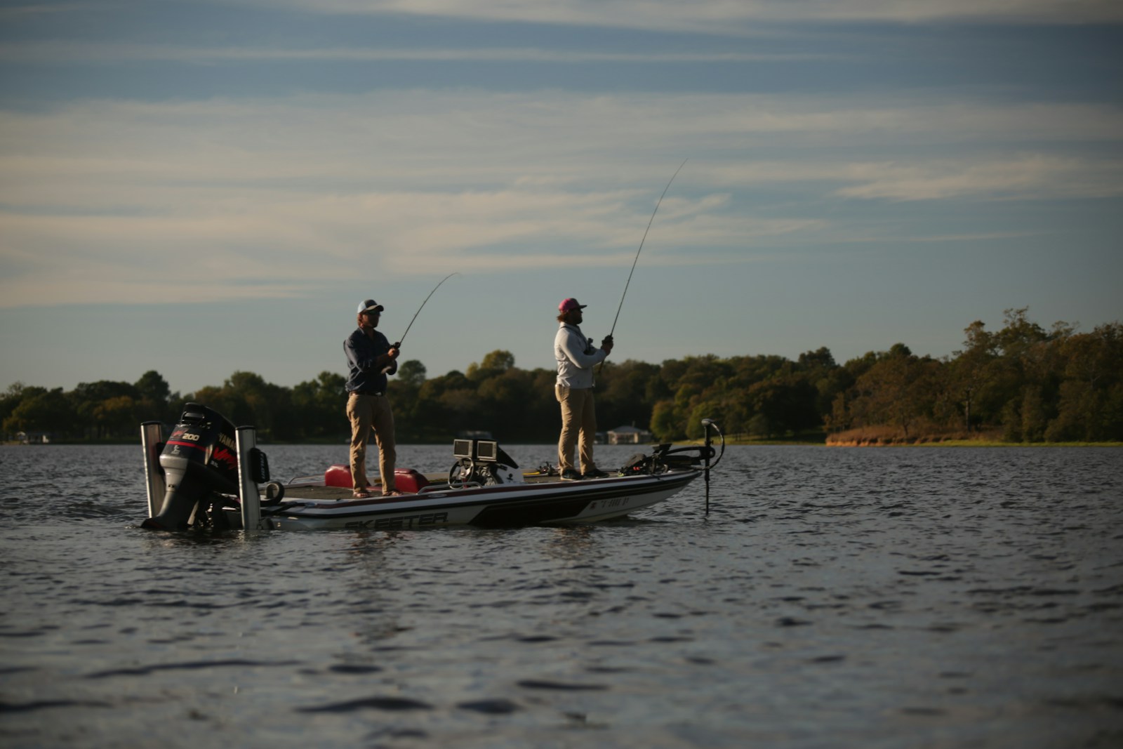 two persons on boat