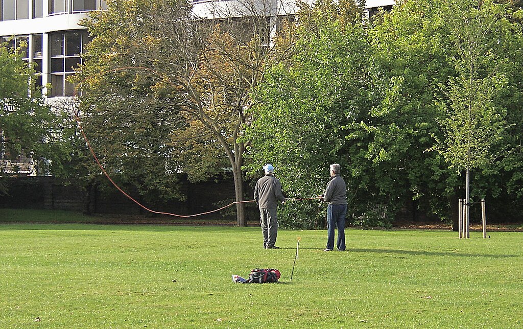Fly casting in Kensington Gardens
